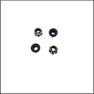Corsatec M4 flanged nuts black (CT60010-bk)