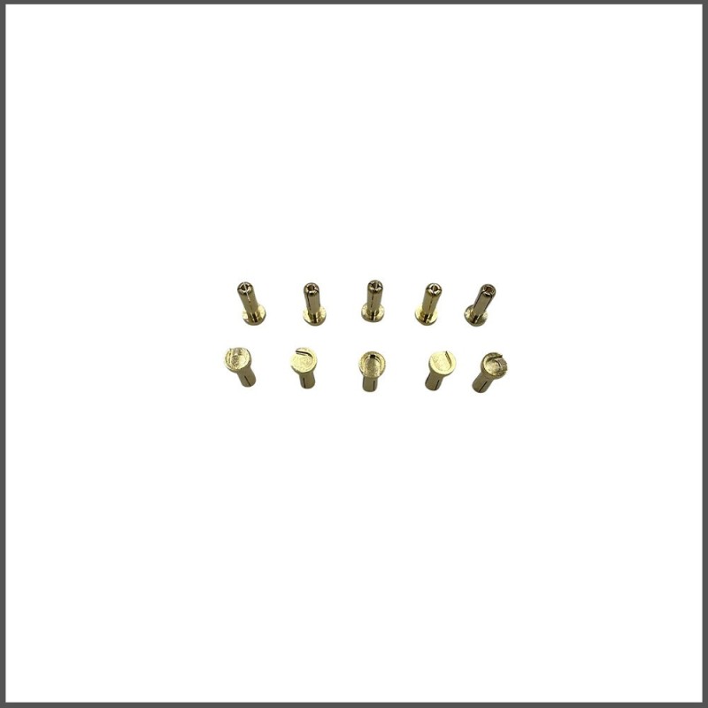 Corsatec  4mm plugs flat 10pcs (CT60025)