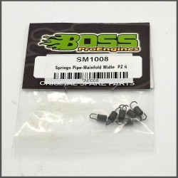 SPRINGS MUFFLER-MANIFOLD MIDDLE 1/8 1/10 (6Pz) (SM1008)