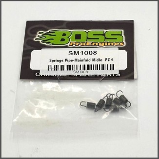 SPRINGS MUFFLER-MANIFOLD MIDDLE 1/8 1/10 (6Pz) (SM1008)