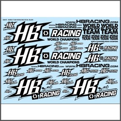 World Team HB Racing Decals Black