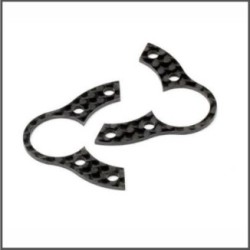 Front knuckle shim 1.0mm (carbon fiber/2pcs) (HB110983)