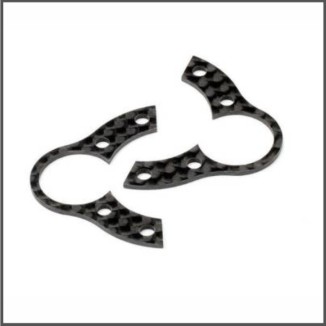 Front knuckle shim 1.0mm (carbon fiber/2pcs) (HB110983)