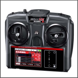 Sanwa Exzes ZIII Radio with RX-493i Receiver & Preinstalled Battery (101A33171A)