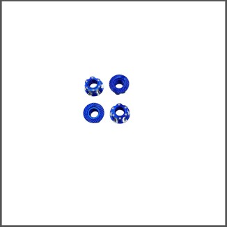 Corsatec M4 flanged nuts blue (CT60010-bl)