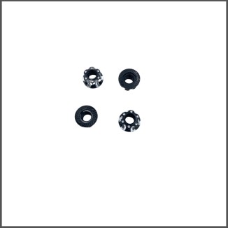Corsatec M4 flanged nuts black (CT60010-bk)