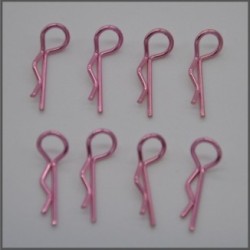 Body clips - small 1/10 pink (8 pcs) (BLI004P)
