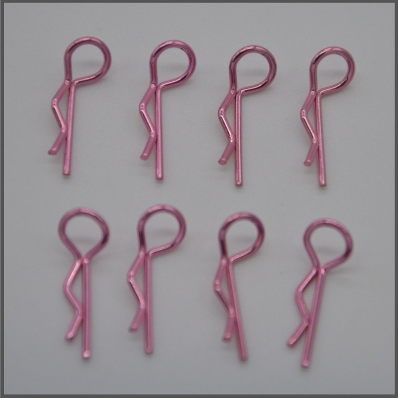 Body clips - small 1/10 pink (8 pcs) (BLI004P)
