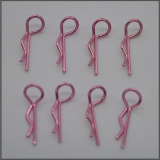 Body clips - small 1/10 pink (8 pcs) (BLI004P)
